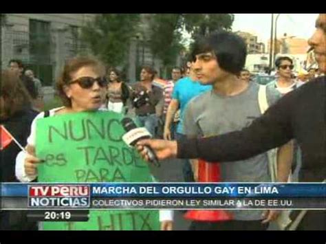 As Se Celebr En Lima La Xiv Marcha Del Orgullo Gay Tvper