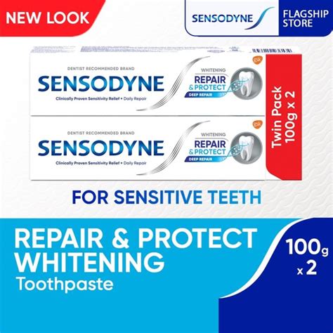 Sensodyne Repair Protect Whitening Toothpaste For Sensitive Teeth 100g [twin Pack] Lazada Ph