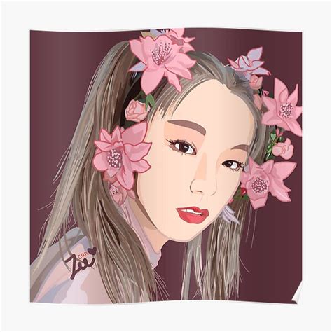 Yeji Itzy Fanart Poster By Spearlixie Redbubble