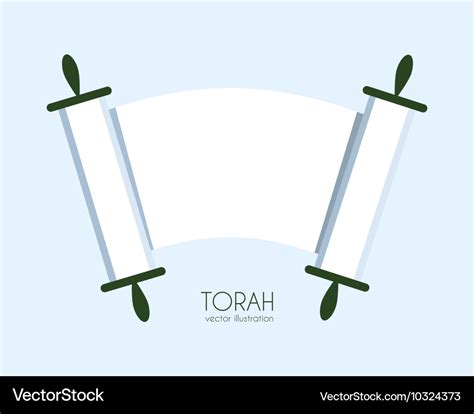 Torah scroll icon Royalty Free Vector Image - VectorStock