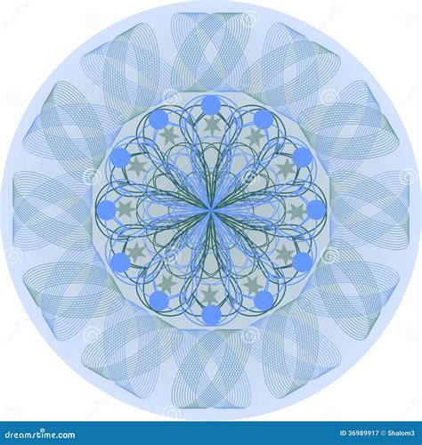 Single Blue Mandala Stock Vector Illustration Of Orient 36989917