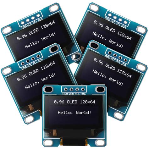 Buy 5 Pieces 0 96 Inch OLED Module 12864 128x64 Driver IIC I2C Serial