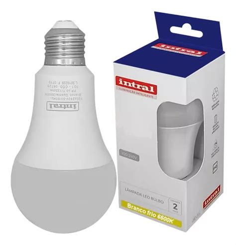 Lâmpada Bulbo Led 9w Bivolt E27 Branco Frio Intral 10 Pçs MercadoLivre