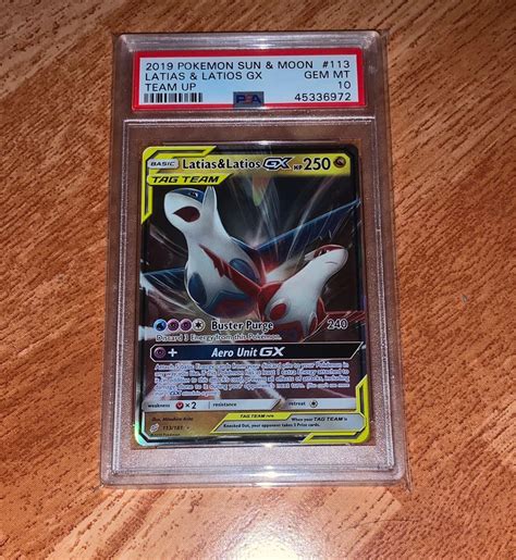 PSA 10 Latias Latios GX Tag Team Pokemon Team Up Hobbies Toys