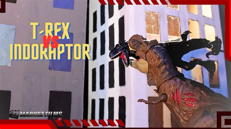 T Rex Vs Indoraptor Stop Motion Fight Secret Ending Youtube