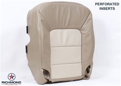 2004 Ford Expedition Driver Side Bottom Perforated Leather Seat Cover 2 Tone Tan Ebay