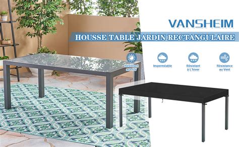 VANSHEIM Housse Plateau Table Jardin Housses Pour Mobilier De Jardin