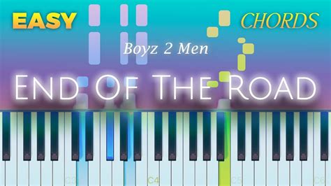 Boyz 2 Men - End Of The Road - EASY Piano CHORDS TUTORIAL by Piano Fun ...