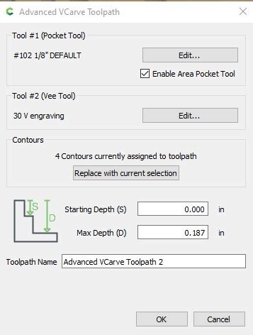 Problem Creating Two Toolpaths With Advanced VCarve Carbide Create