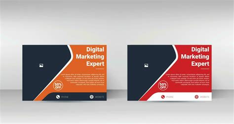 Digital Marketing Postcard Design 23367712 Vector Art at Vecteezy