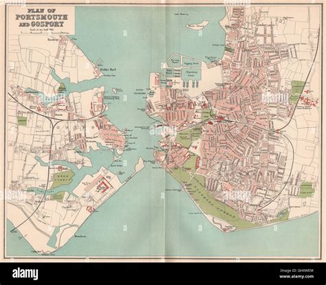 Map of portsmouth england hi-res stock photography and images - Alamy