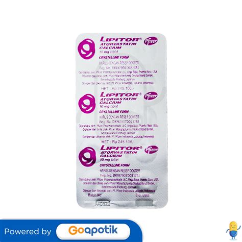 Lipitor Mg Tablet Kegunaan Efek Samping Dosis Dan Aturan Pakai