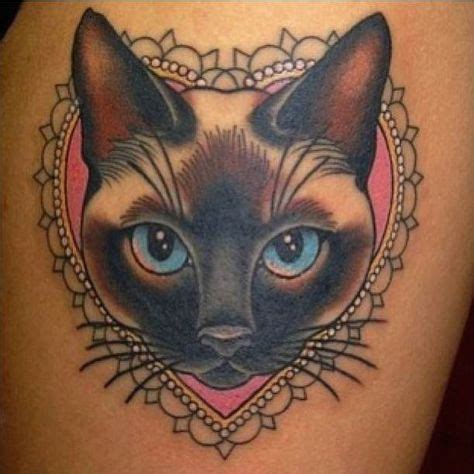 cat tattoo Tatuagens de gato siamês