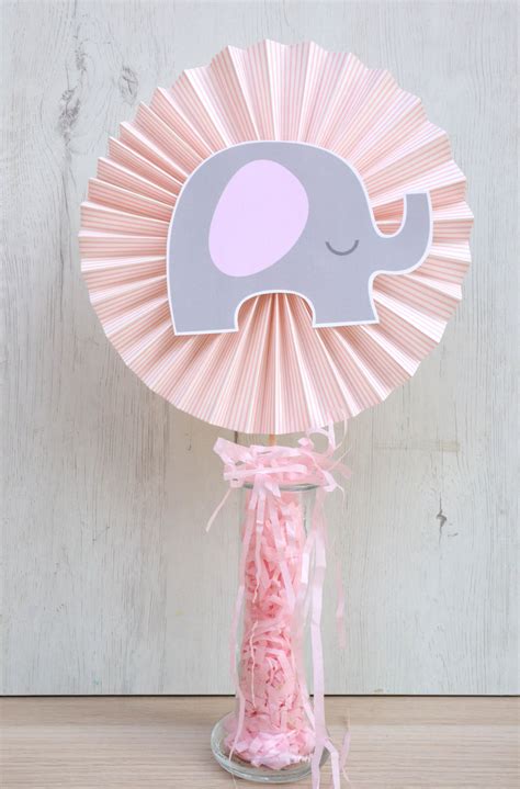 Hazlo Especial Centro De Mesa Elefante Para Baby Shower