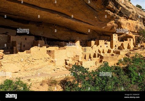 Cliff Palace Dwelling Of Pueblo Indigenous Culture Mesa Verde National