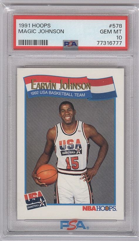 Magic Johnson Hoops Usa Basketball Price Guide Sports Card