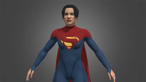 Supergirl Sasha Calle Buy Royalty Free 3d Model By Wilsonghm99