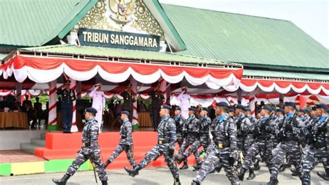 Komandan Beserta Prajurit Lanal Sabang Ikuti Upacara Parade Dan Defile