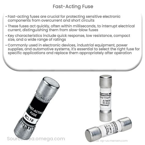 Fast Acting Fuse How It Works Application Advantages