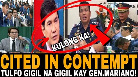 Naku Po Erwin Tulfo Gigil Na Gigil Sa Pagpapakulong Kay Gen Mariano