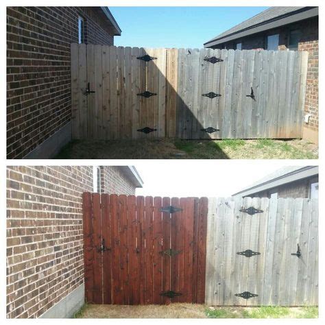 35 Before and After ideas in 2021 | fence stain, fence, stain