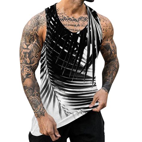 Kpoplk Mens Bodybuilding Stringer Tank Top Gym Workout Sleeveless T