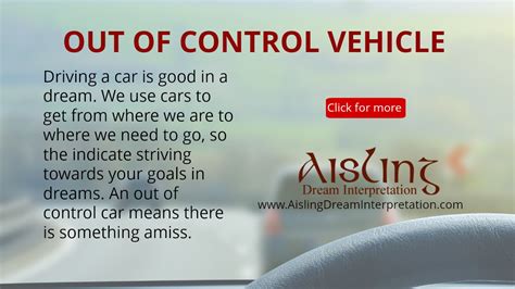 #8 Out Of Control Vehicle in a Dream | Aisling Dream Interpretation