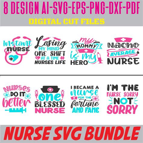 Nurse Svg Bundle Masterbundles