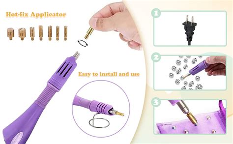 Amazon Hotfix Applicator In Hot Fixed Wand Bedazzler Kit Rhinestones Setter Wand Tool