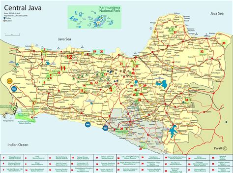 56 Images for : Jawa Tengahusa Map With States And Capitals And Cities - Kodeposid