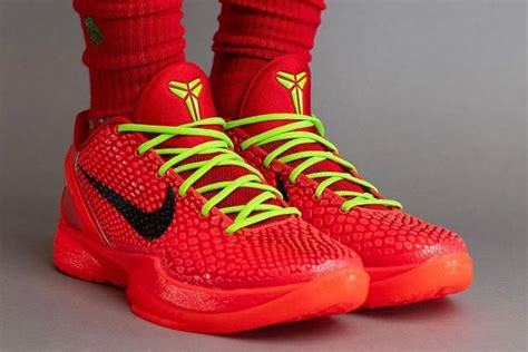 Tis The Season For The Nike Kobe 6 Protro ‘reverse Grinch Sneaker