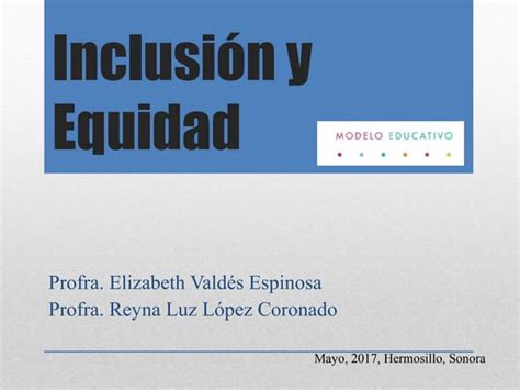 Inclusión Y Equidad Modelo Educativo Ppt Descarga Gratuita