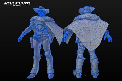 Overwatch 100 Character Wireframes Character Building Character