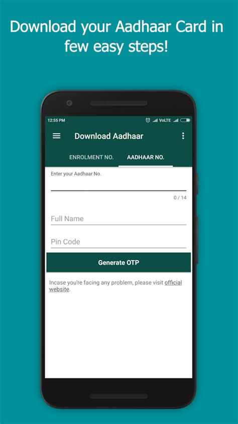 Aadhar card download app - UIDAI Aadhaar