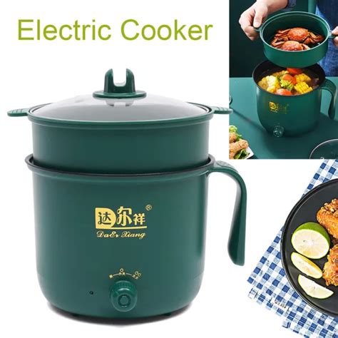 W MINI ELECTRIC Cooker Hot Pot Steamer Noodles Rice Soup Hotpot Pan Nonstick PicClick AU