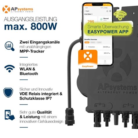 Apsystems A Ez M Watt Pv Mikro Wechselrichter Watt