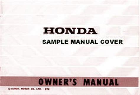 Honda Cb Nighthawk Motorcycle Owners Manual