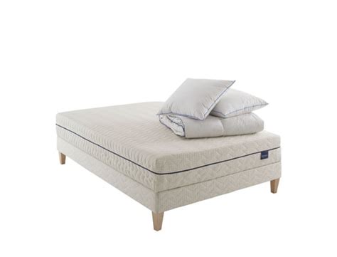 Ensemble Matelas Naturel Ressorts Et Latex Naturel Sommier Pieds