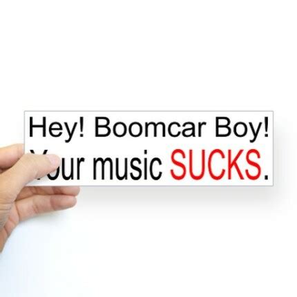 boom car funny bumper sticker - Pro Sport Stickers