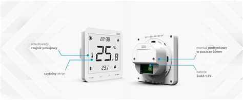 Przewodowy Regulator Pokojowy Dwustanowy St V Tech Sterowniki