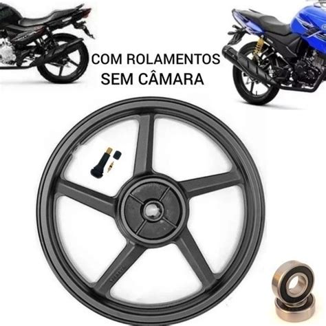 Roda Traseira Liga Leve Rodão Yamaha YBR 125 Factor 2014 Sem Câmara