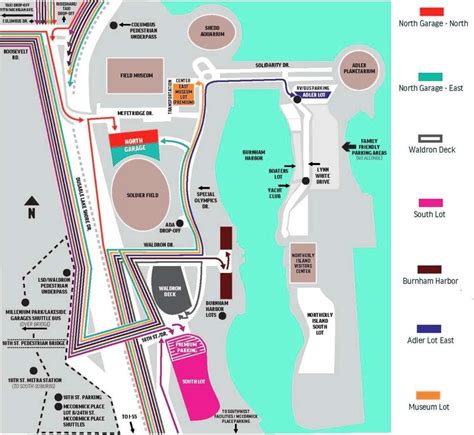 Soldier Field Seating Plan Tickets Price And Booking Parking Map