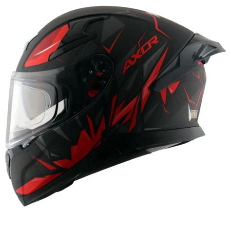 Axor Apex Hunter Matt Black Red Arihant Helmets