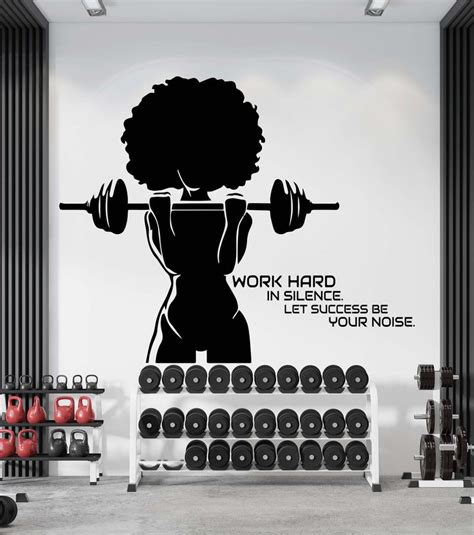 Gym Wall Decalgym Wall Artfitness Wall Quotescrossfit Wall Sticker