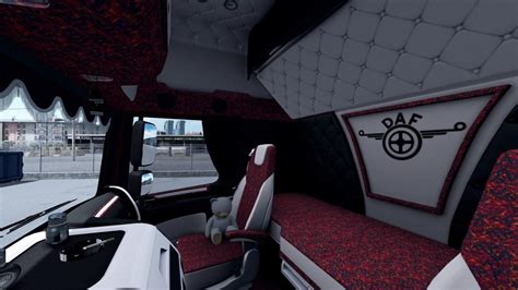 Daf Xf 106 Holland Style Interior Red Pluche 136x Ets2 Mods Download