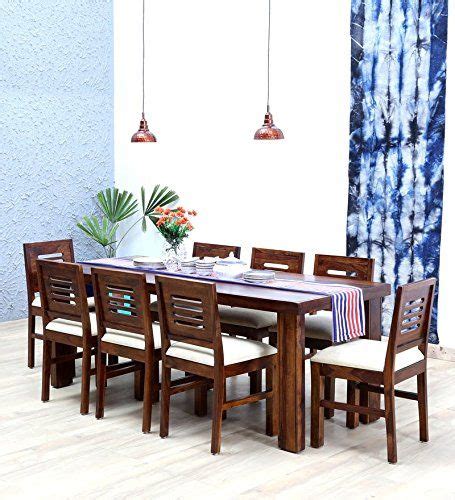 Mamta Decoration Sheesham Wood Dining Table Set With 8 Chairs Home