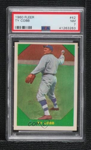 Fleer Baseball Greats Ty Cobb Psa Hof Ebay