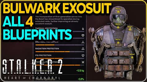 All Bulwark Exosuit Blueprints Locations Stalker 2 Youtube