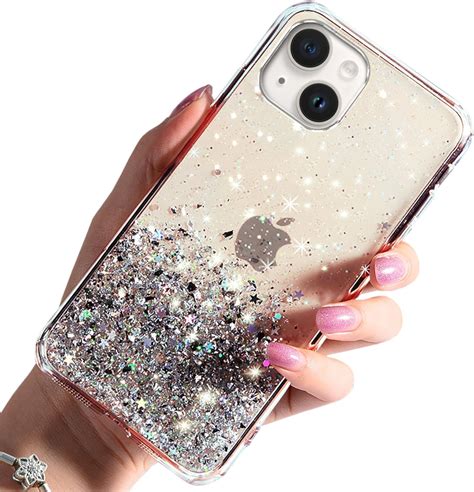 KrainaGSM Handyhülle iPhone 14 6 1 Glitzer Case Dünn iPhone 14