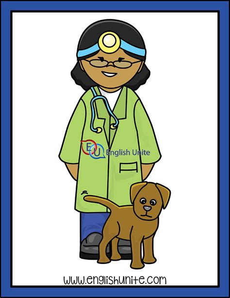 English Unite Worker Veterinarian Clip Art Library